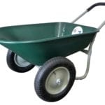 Marathon Dual-Wheel Residential Yard Rover Wheelbarrow