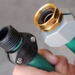 connecting nozzle to hose